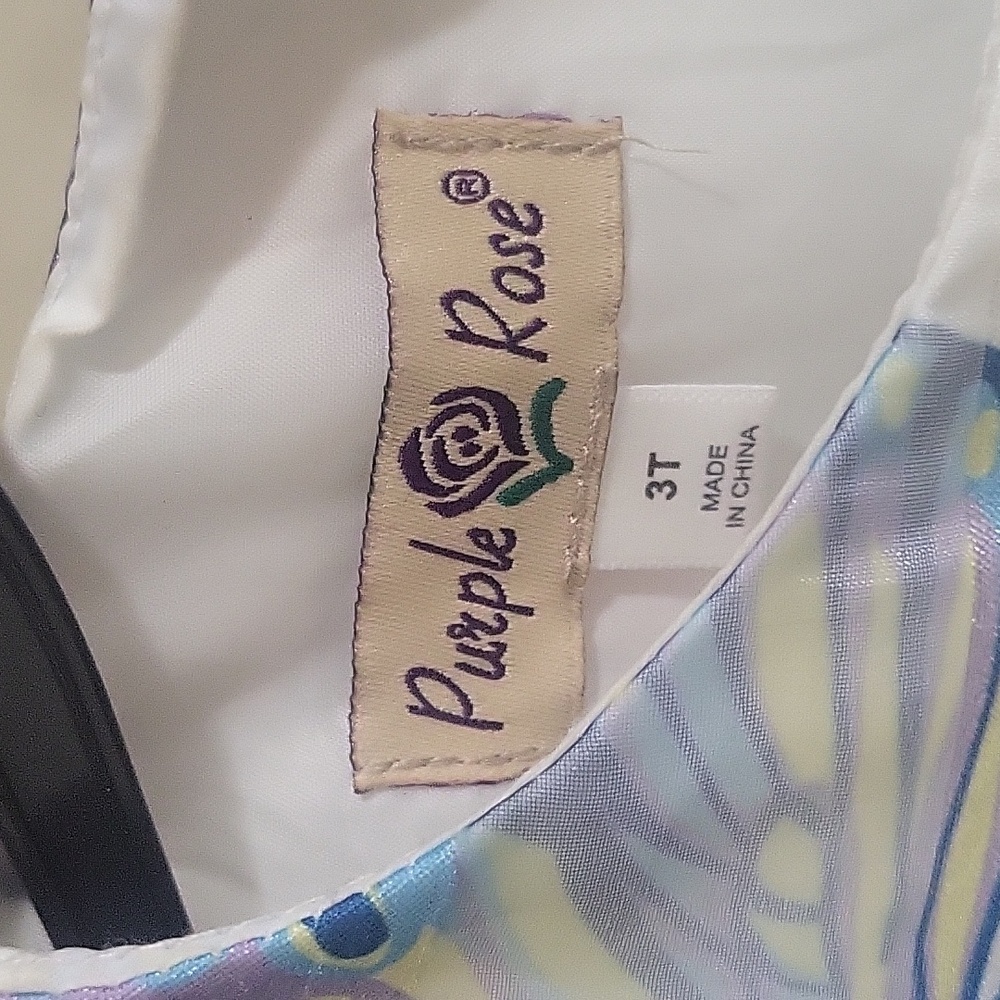 Girls church dress 3T -Purple Rose - Picture 3 of 3